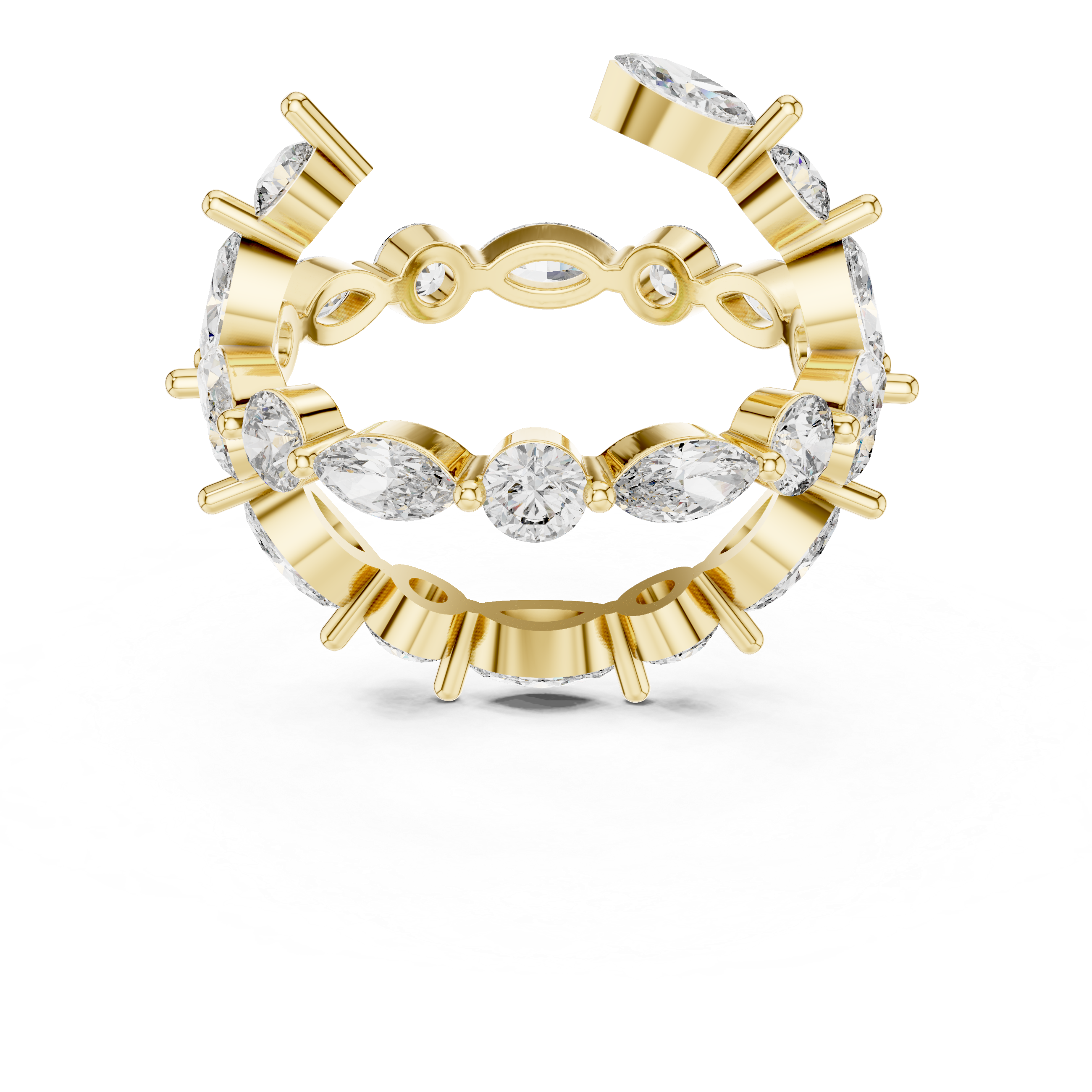 Crystal River Lab Grown Diamond Three-Stone Ring