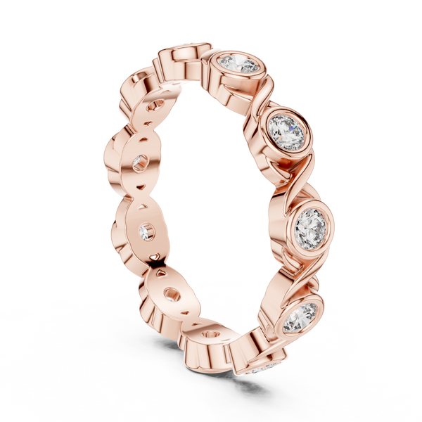Eclipse Rim Lab Grown Diamond Bezel Ring