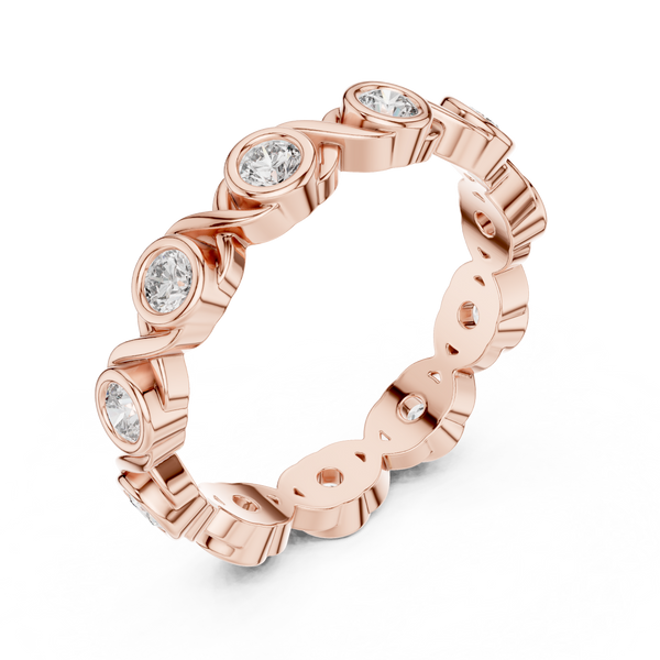 Eclipse Rim Lab Grown Diamond Bezel Ring
