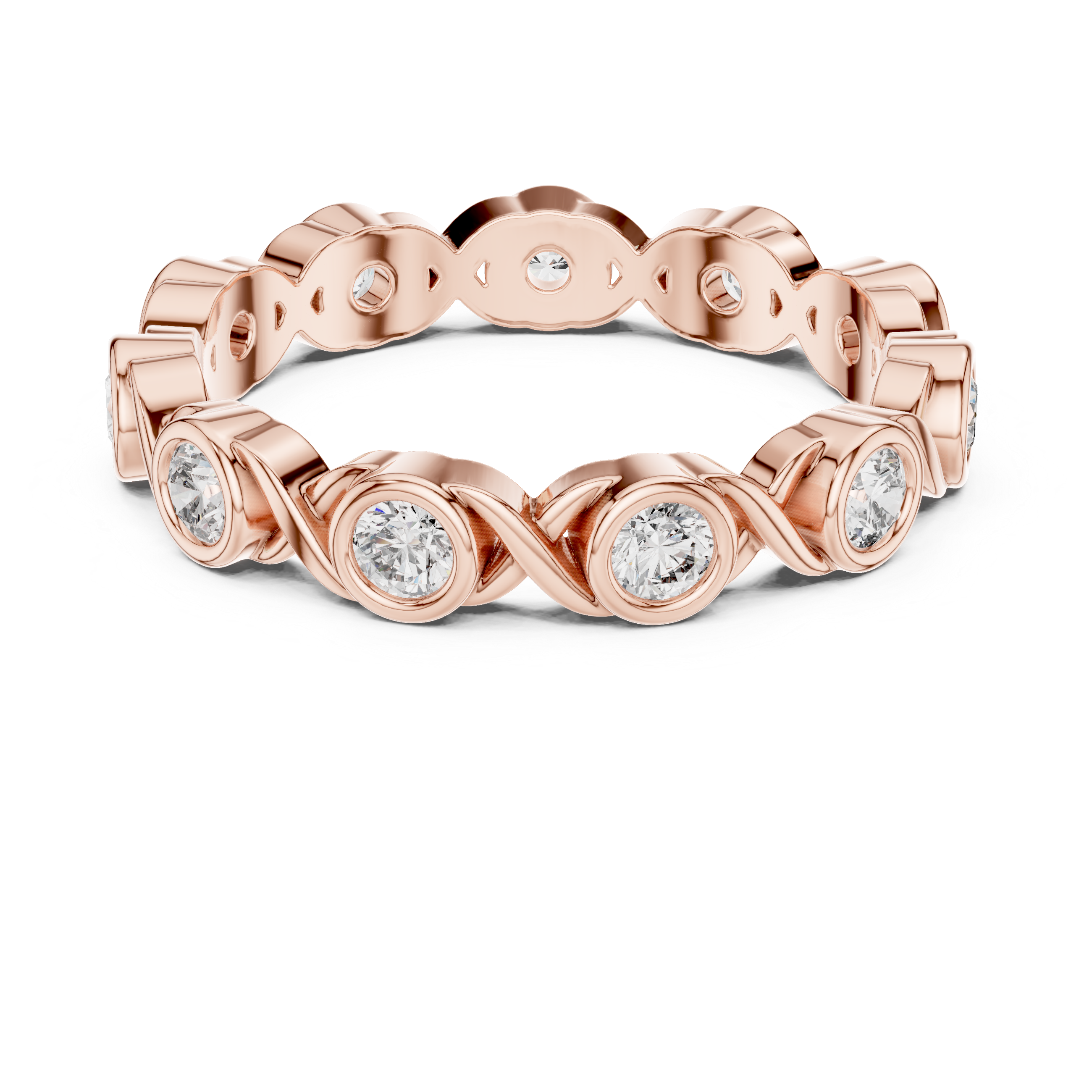 Eclipse Rim Lab Grown Diamond Bezel Ring