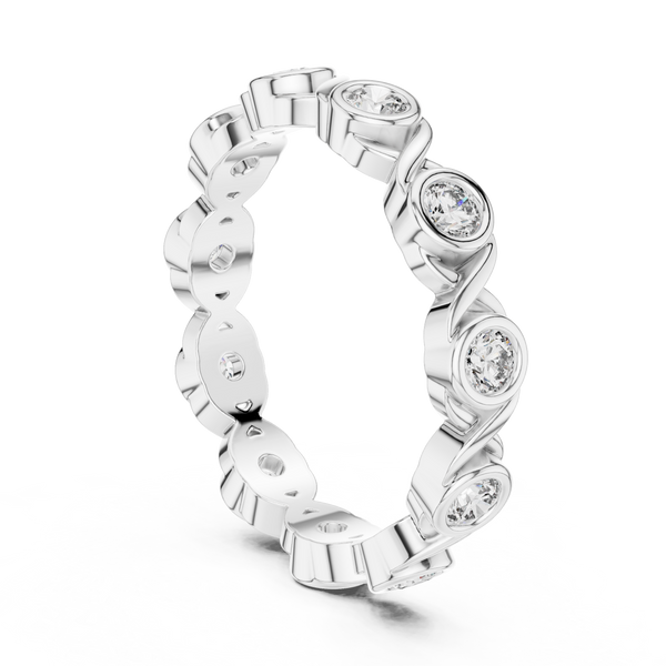 Eclipse Rim Lab Grown Diamond Bezel Ring
