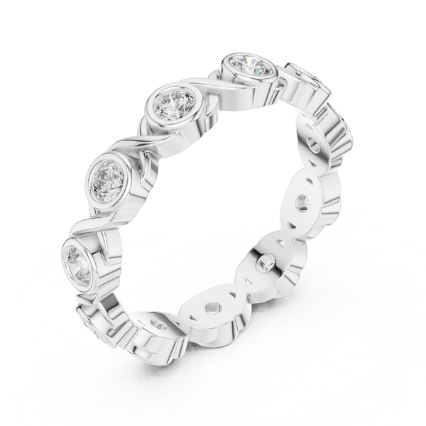 Eclipse Rim Lab Grown Diamond Bezel Ring