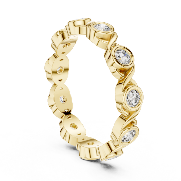 Eclipse Rim Lab Grown Diamond Bezel Ring