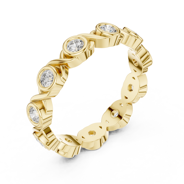Eclipse Rim Lab Grown Diamond Bezel Ring