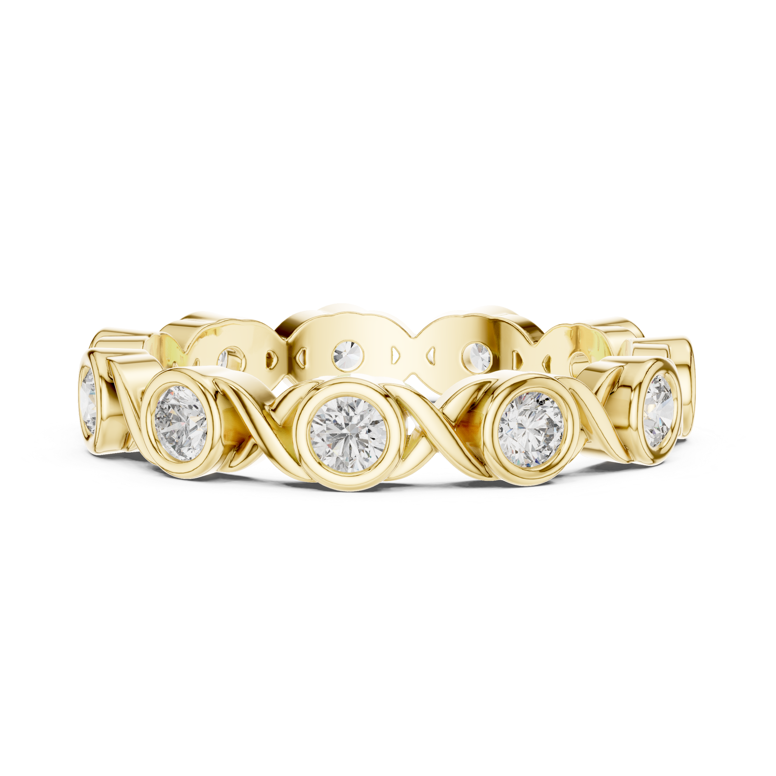 Eclipse Rim Lab Grown Diamond Bezel Ring