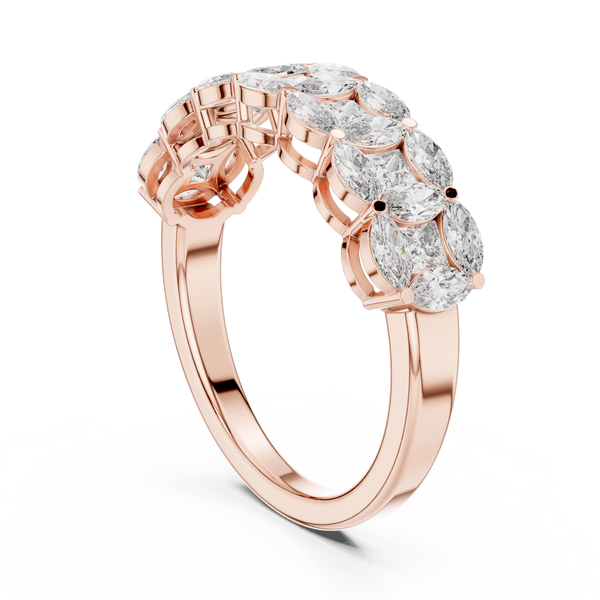 Coastal Tide Lab Grown Diamond Wave Ring