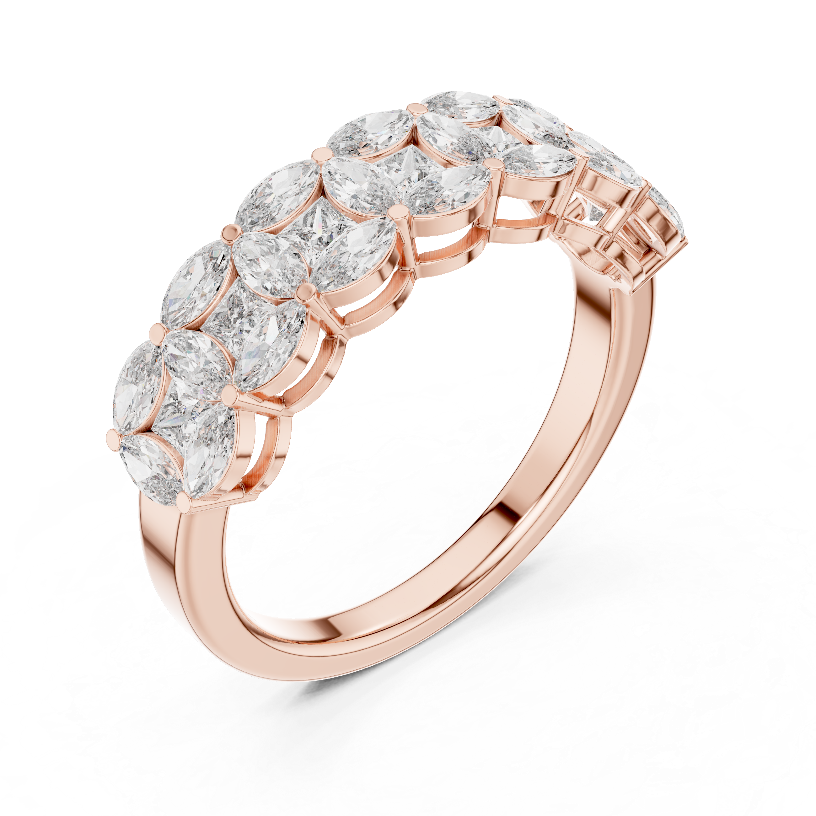 Coastal Tide Lab Grown Diamond Wave Ring