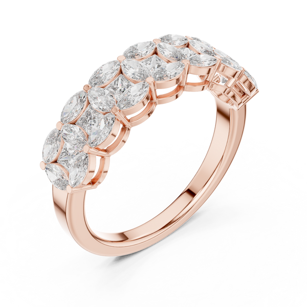 Coastal Tide Lab Grown Diamond Wave Ring