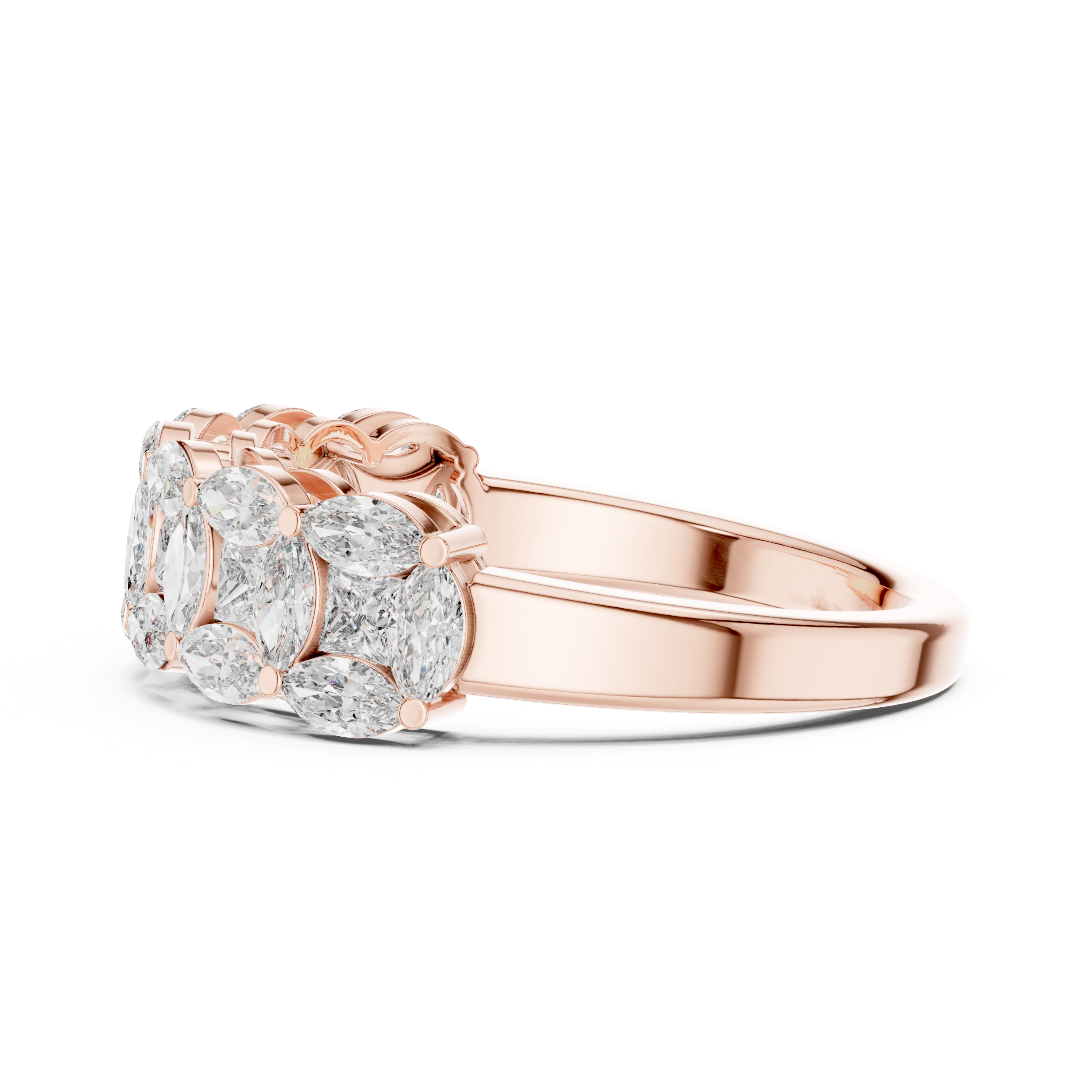 Coastal Tide Lab Grown Diamond Wave Ring