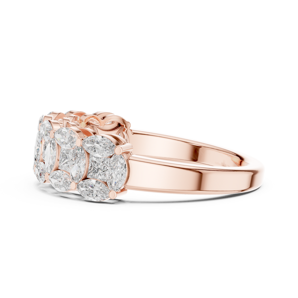 Coastal Tide Lab Grown Diamond Wave Ring