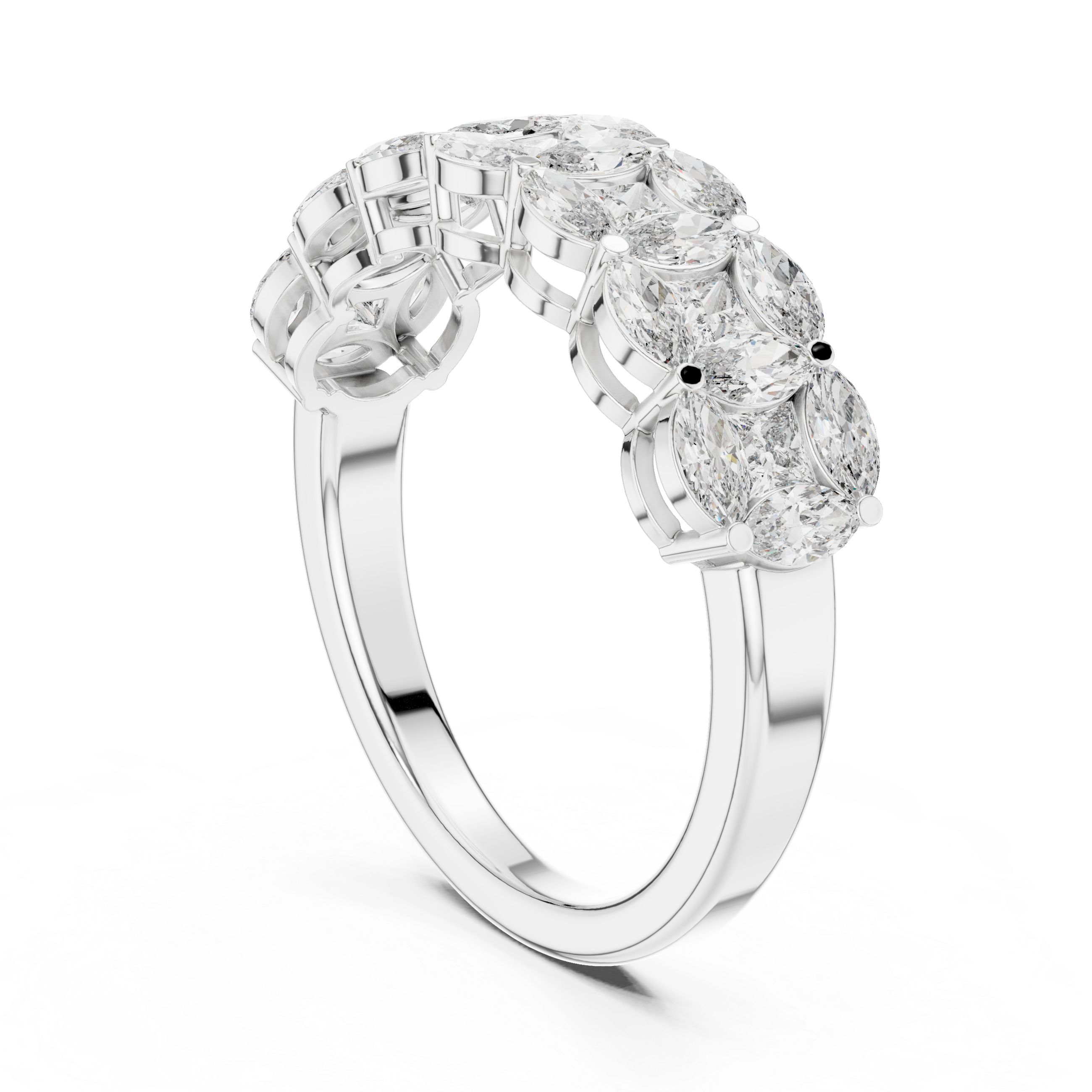 Coastal Tide Lab Grown Diamond Wave Ring