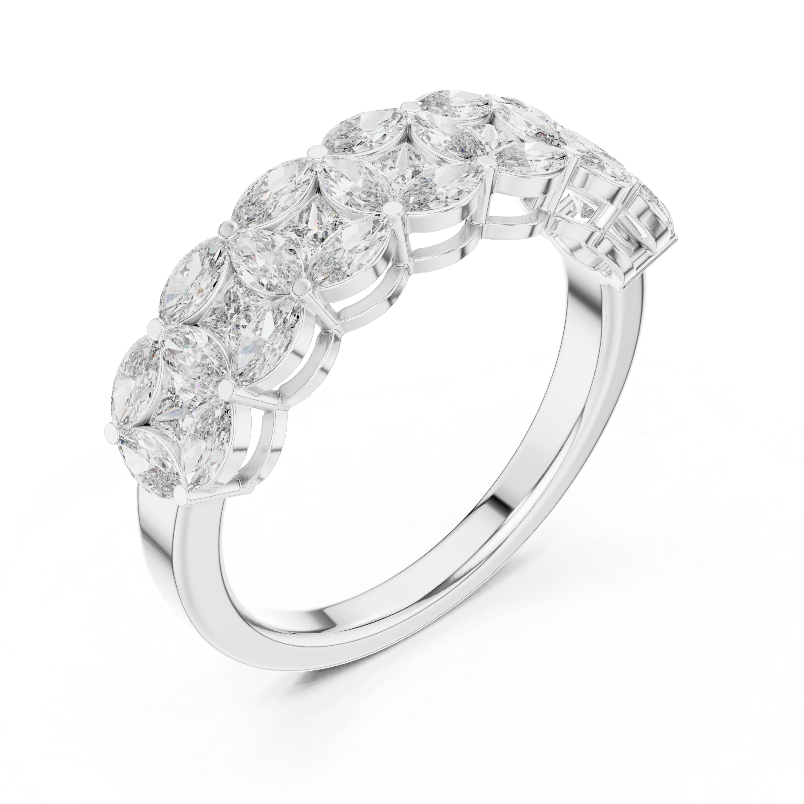 Coastal Tide Lab Grown Diamond Wave Ring