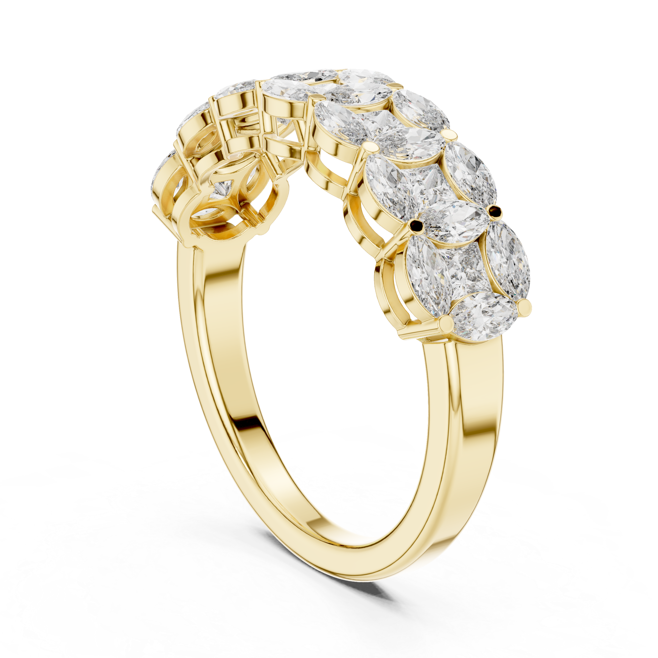 Coastal Tide Lab Grown Diamond Wave Ring