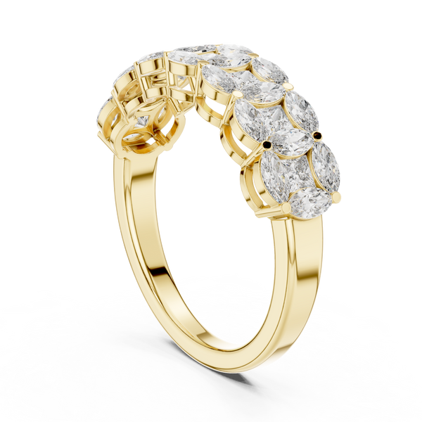 Coastal Tide Lab Grown Diamond Wave Ring