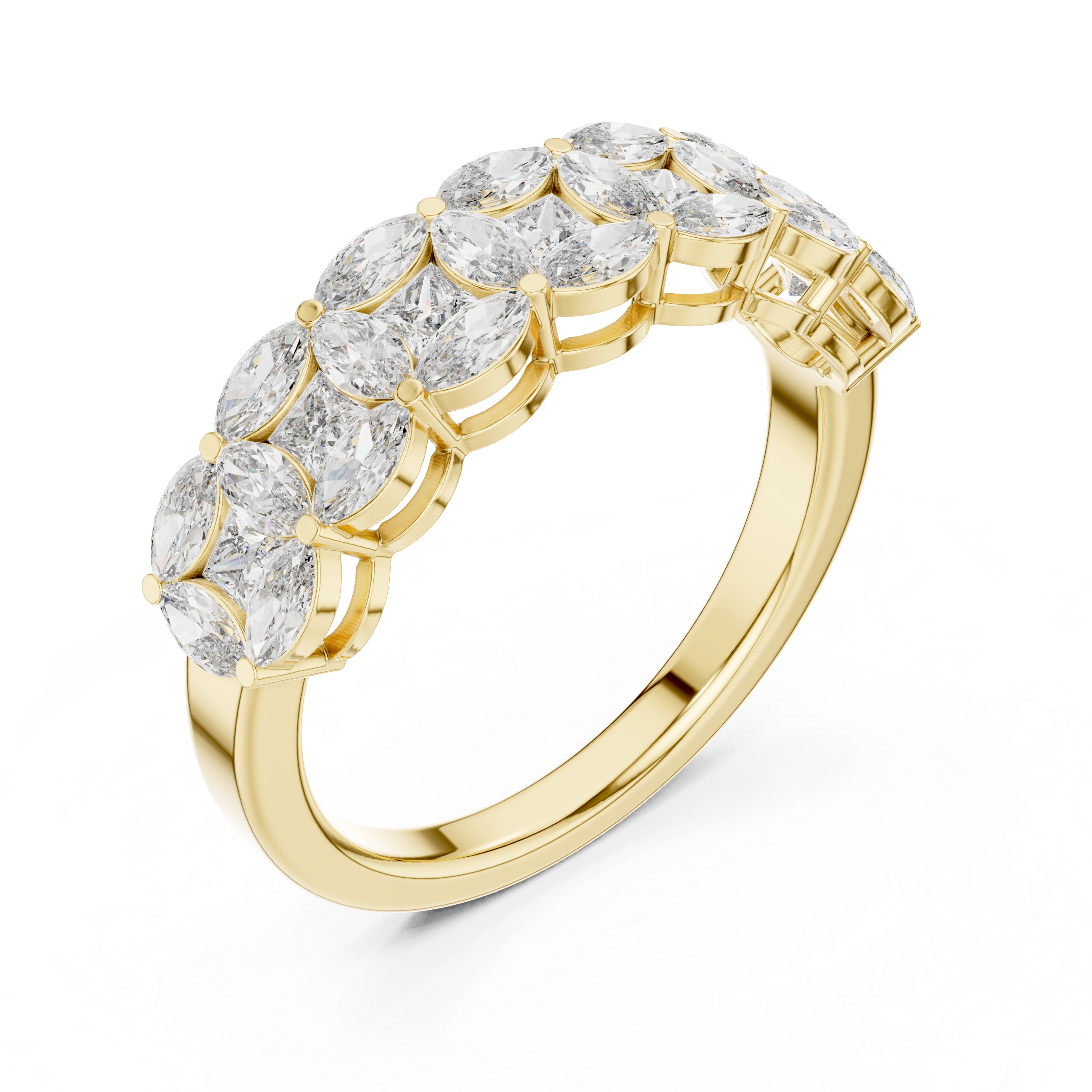 Coastal Tide Lab Grown Diamond Wave Ring