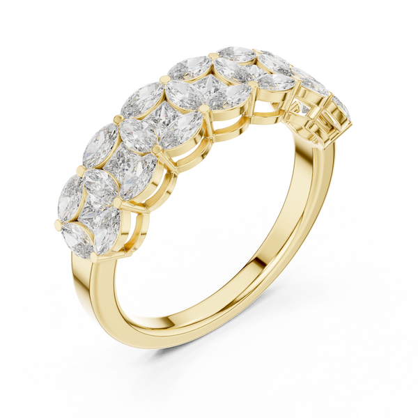 Coastal Tide Lab Grown Diamond Wave Ring