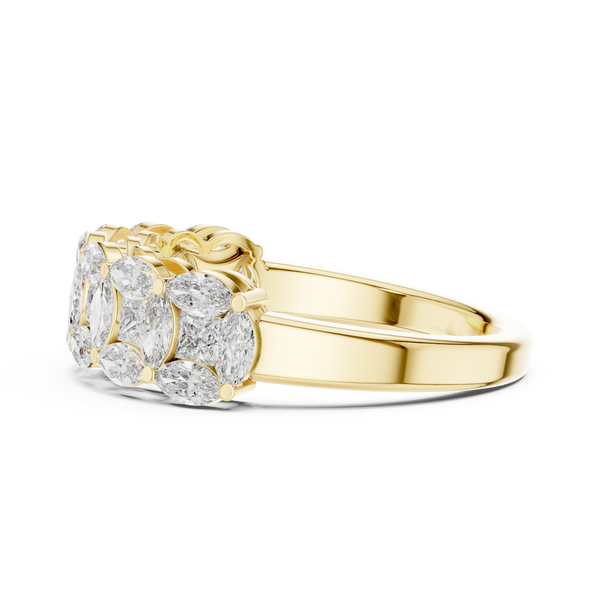 Coastal Tide Lab Grown Diamond Wave Ring