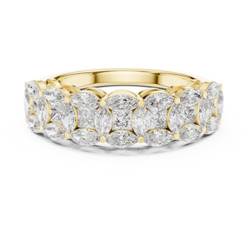 Coastal Tide Lab Grown Diamond Wave Ring