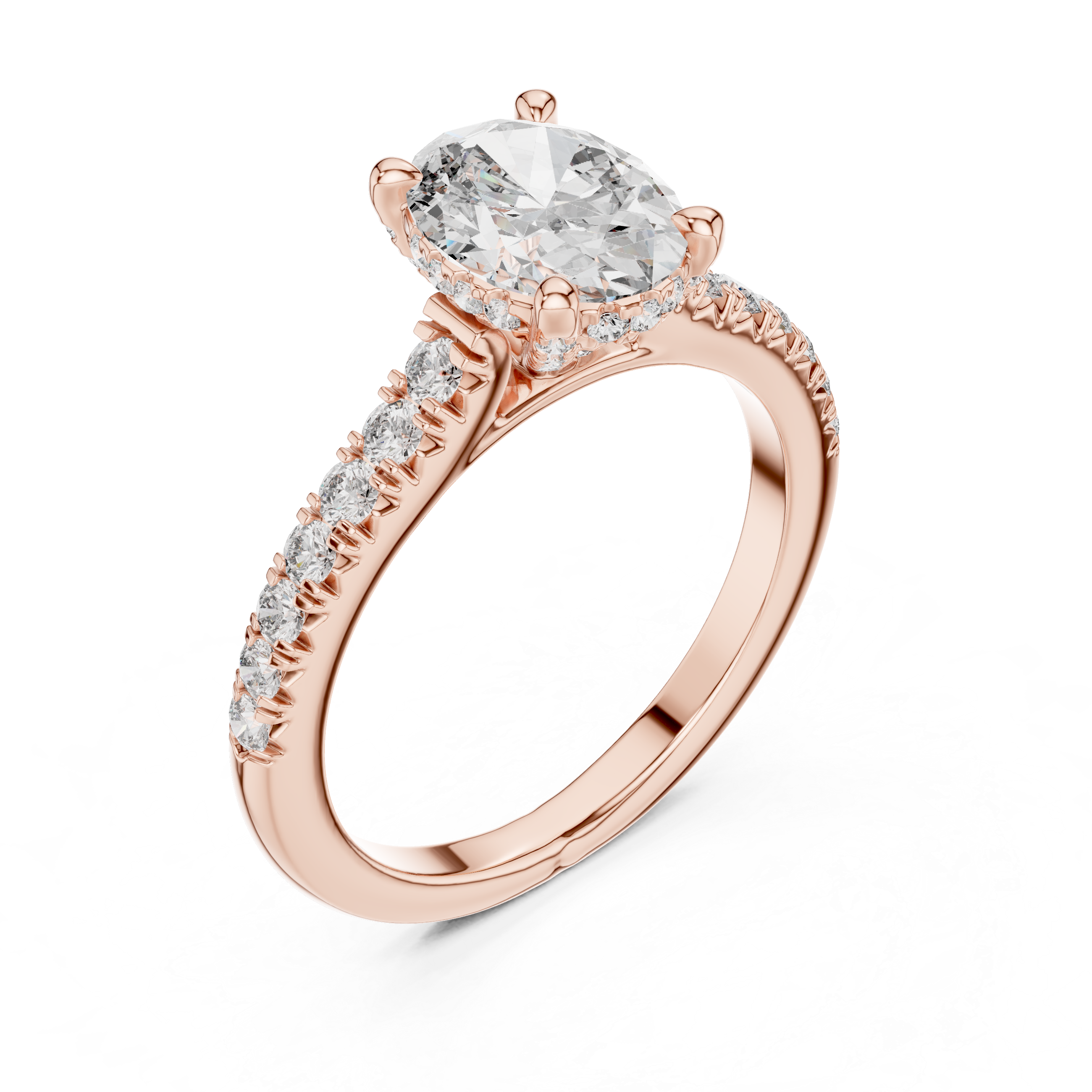 Zenith Flight Lab Grown Diamond Chevron Ring