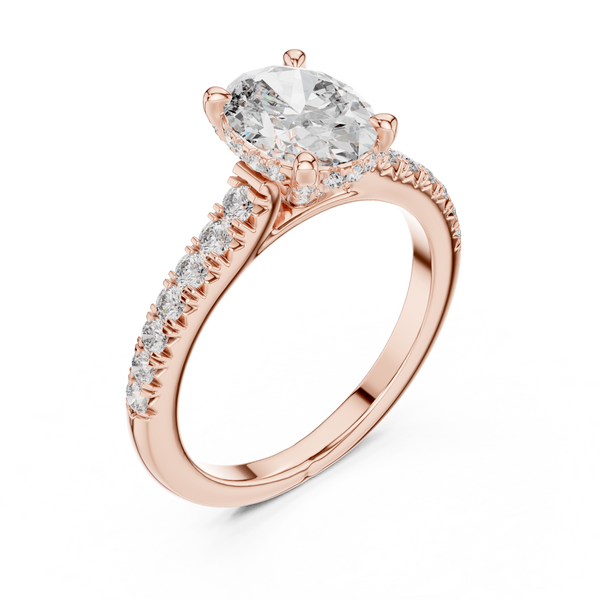 Zenith Flight Lab Grown Diamond Chevron Ring