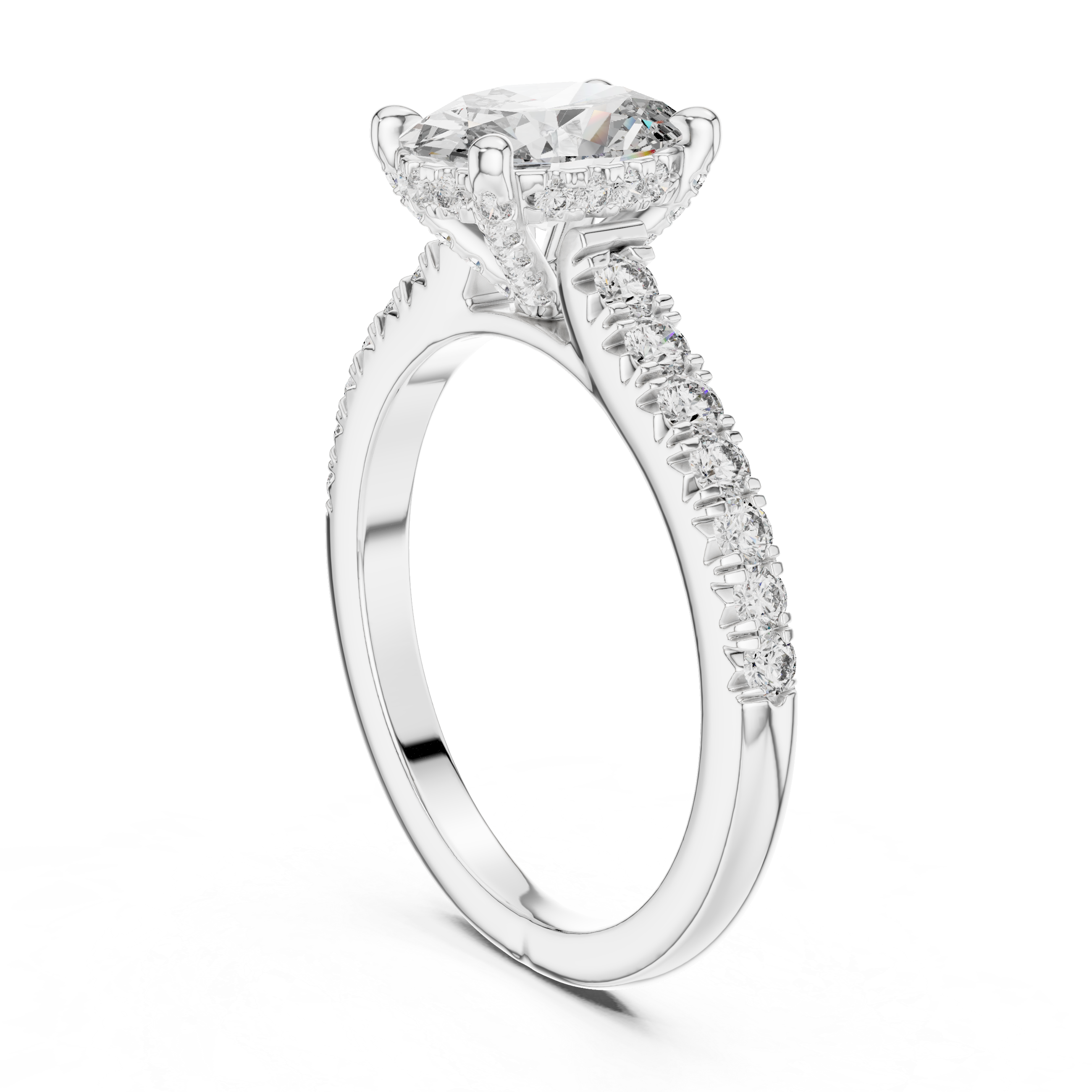 Zenith Flight Lab Grown Diamond Chevron Ring