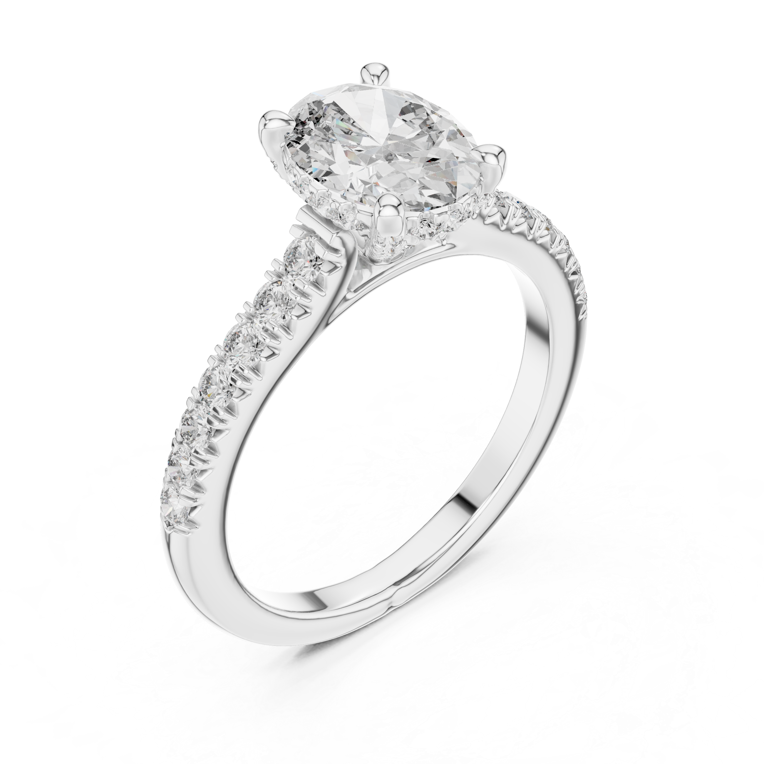 Zenith Flight Lab Grown Diamond Chevron Ring