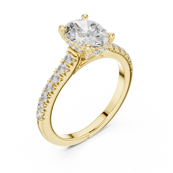 Zenith Flight Lab Grown Diamond Chevron Ring