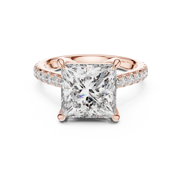 Sunset Burst Lab Grown Diamond Halo Ring