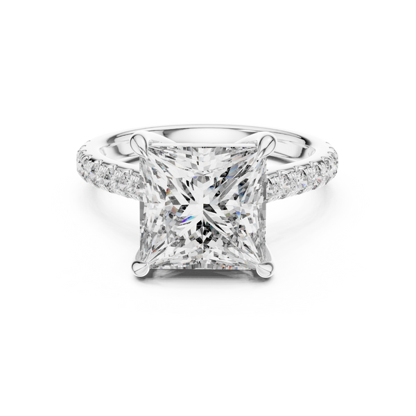 Sunset Burst Lab Grown Diamond Halo Ring