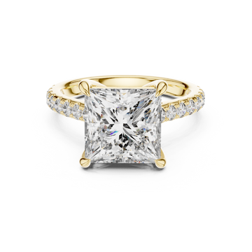 Sunset Burst Lab Grown Diamond Halo Ring