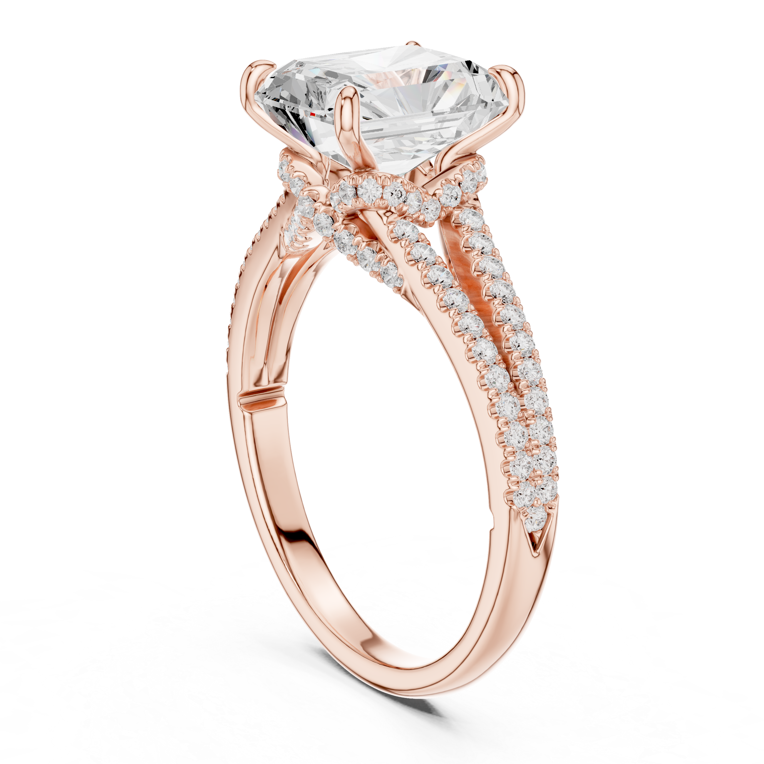 Poppy Field Lab Grown Diamond Wave Contour Band