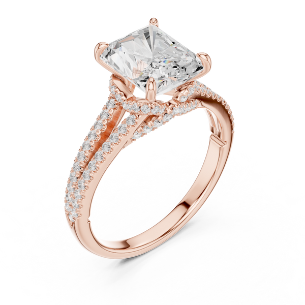 Poppy Field Lab Grown Diamond Wave Contour Band