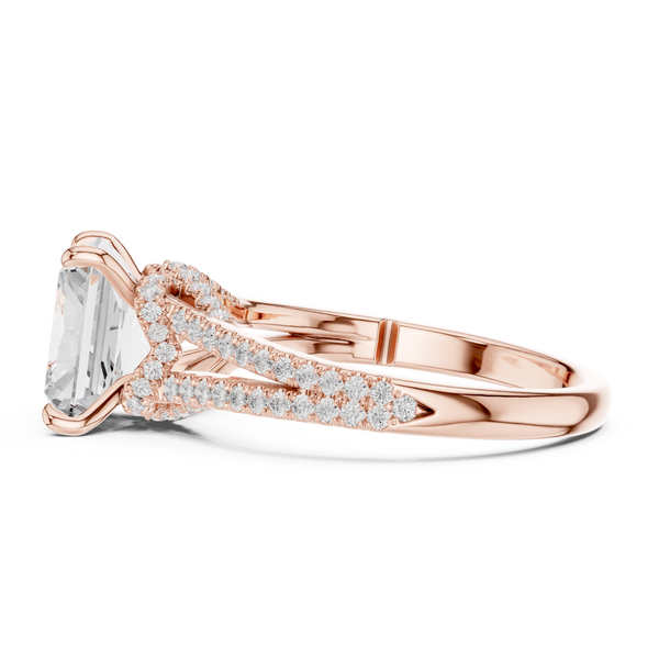 Poppy Field Lab Grown Diamond Wave Contour Band
