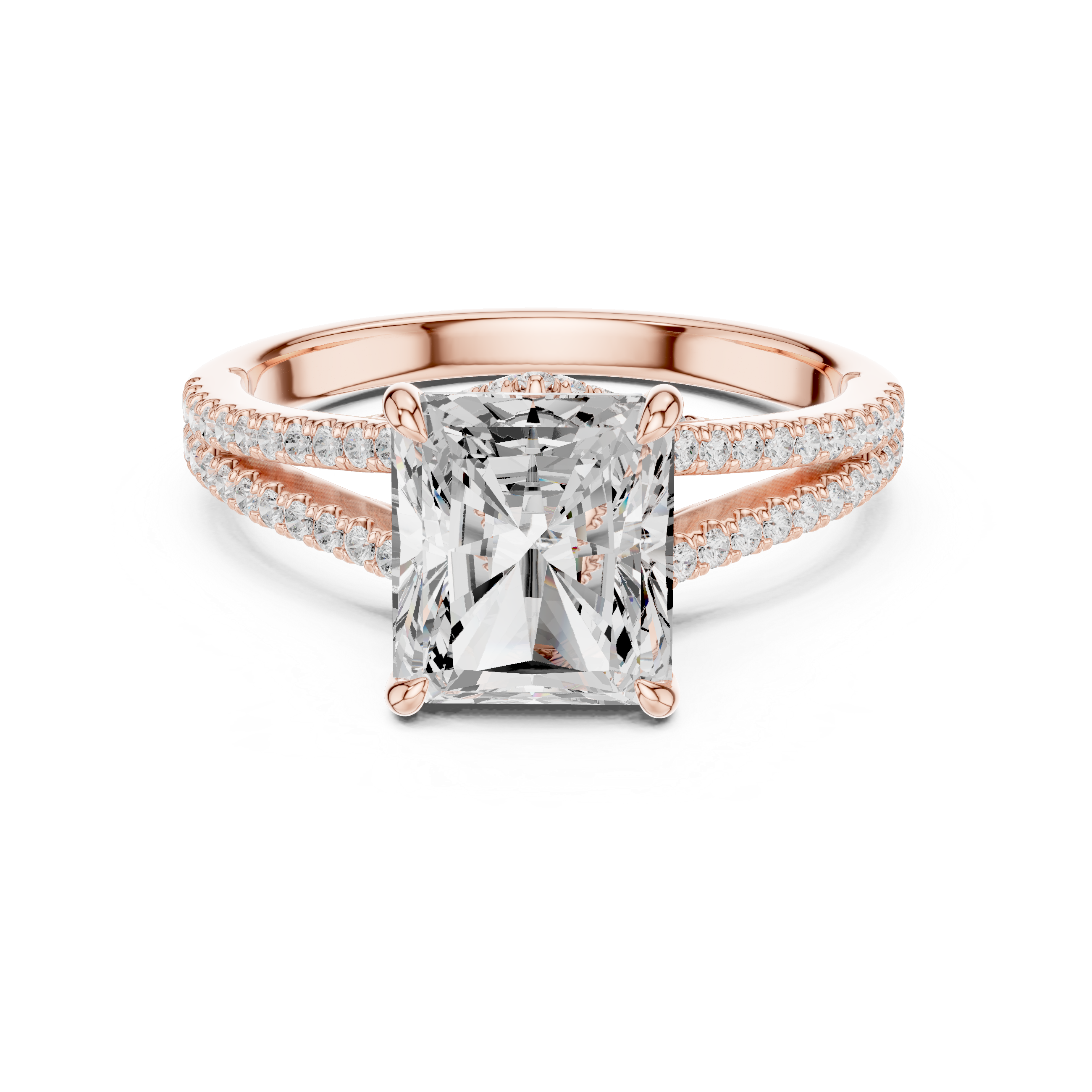 Poppy Field Lab Grown Diamond Wave Contour Band