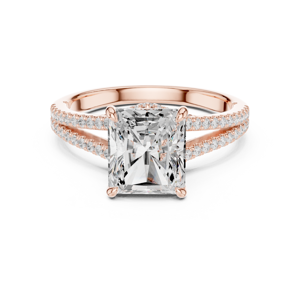 Poppy Field Lab Grown Diamond Wave Contour Band