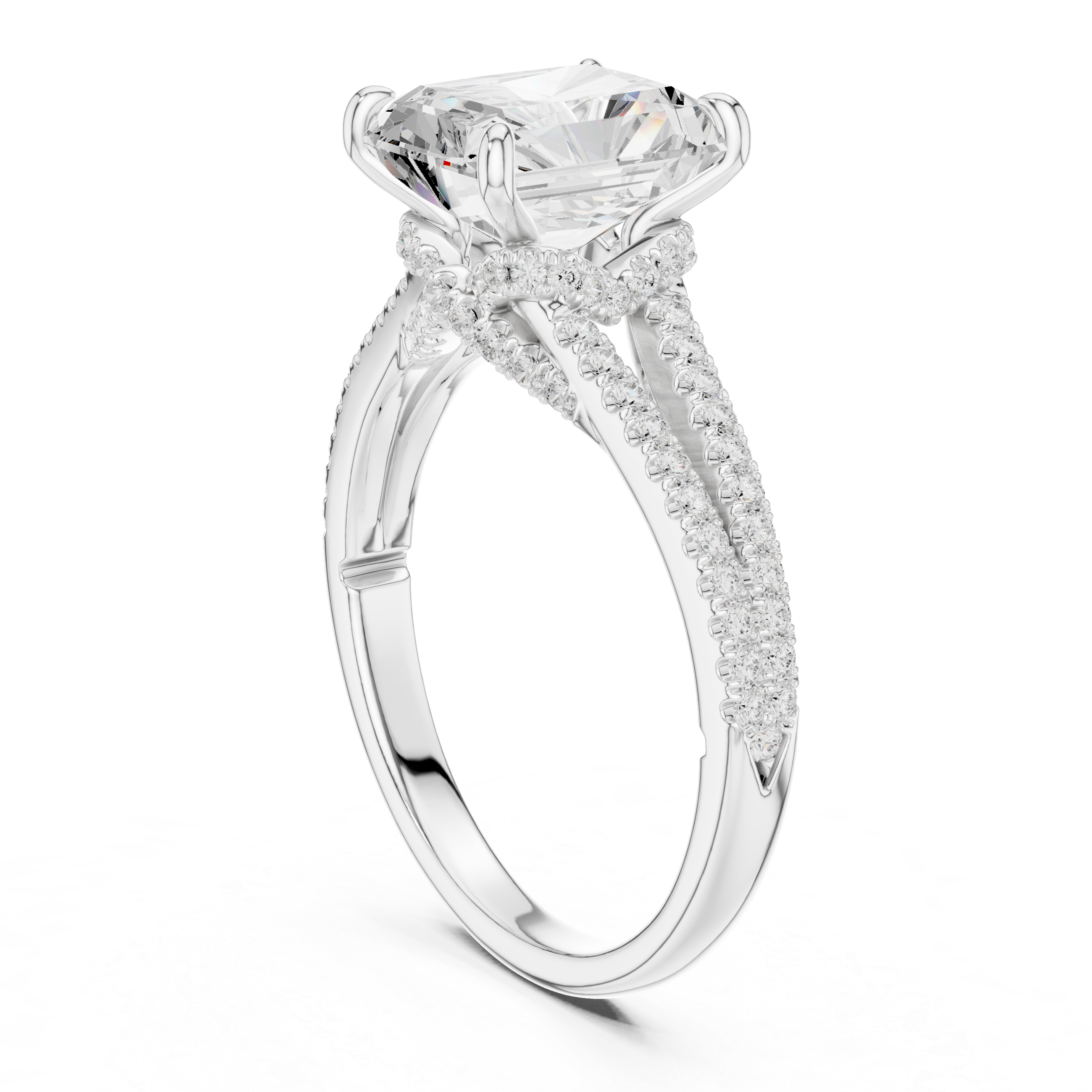 Poppy Field Lab Grown Diamond Wave Contour Band