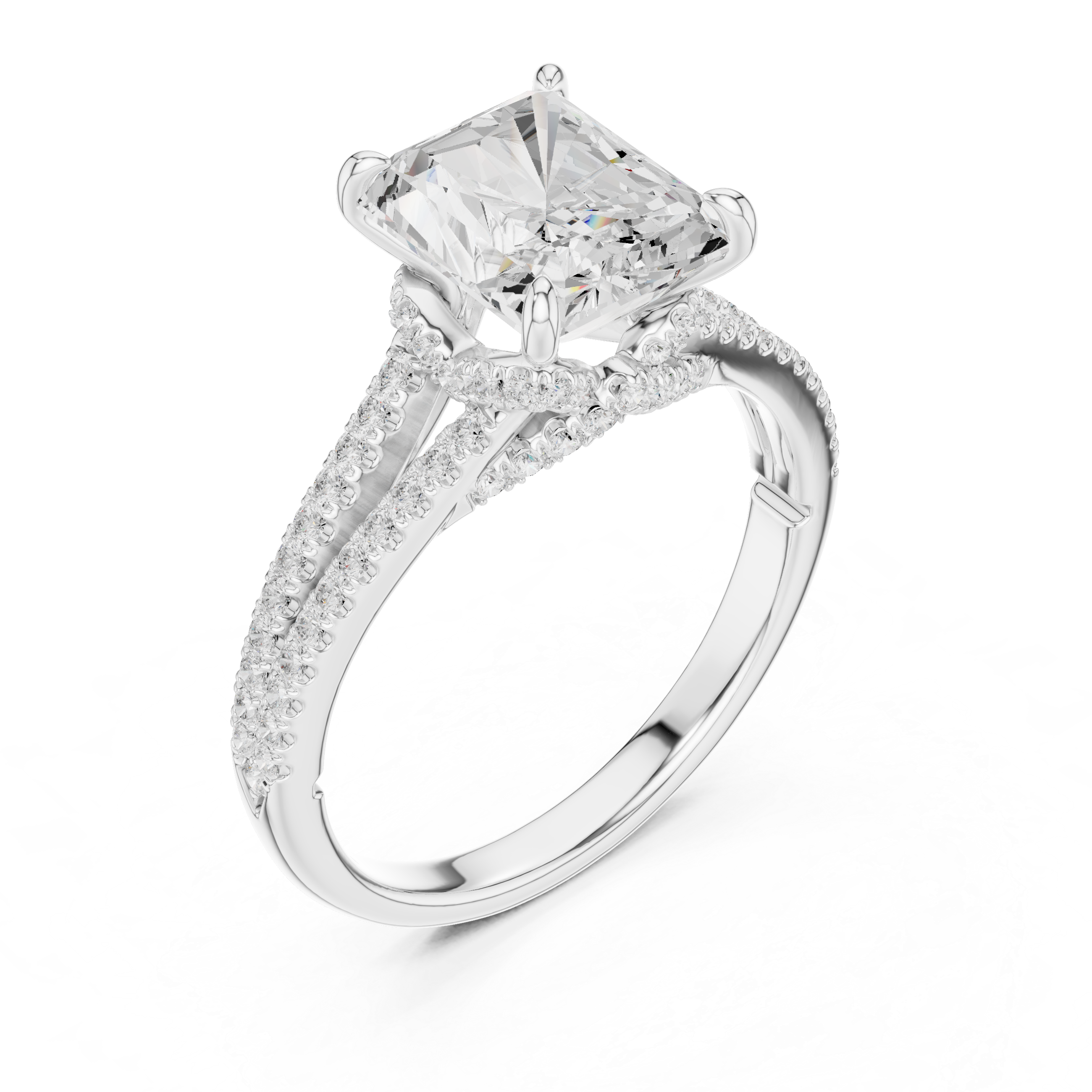 Poppy Field Lab Grown Diamond Wave Contour Band