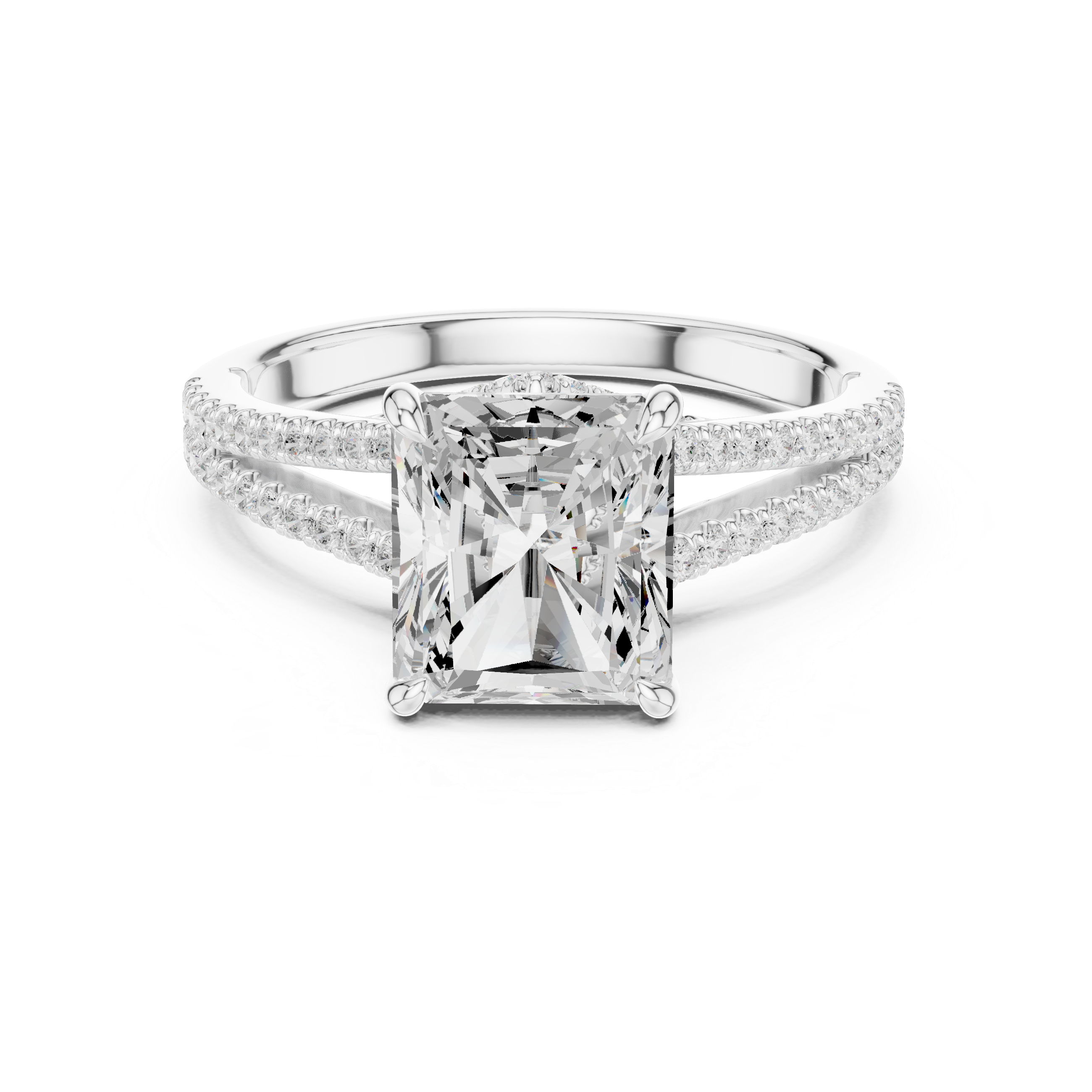 Poppy Field Lab Grown Diamond Wave Contour Band
