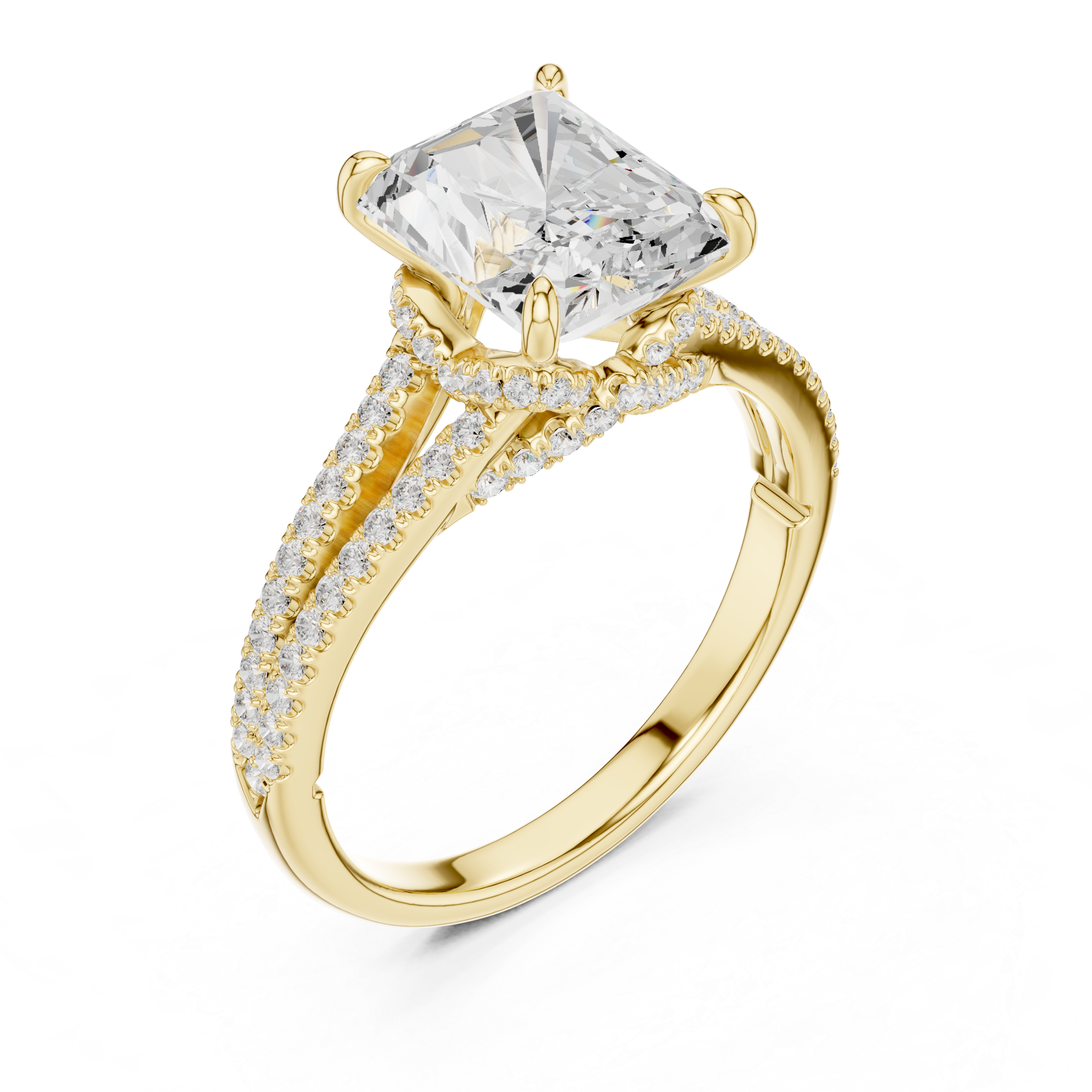 Poppy Field Lab Grown Diamond Wave Contour Band