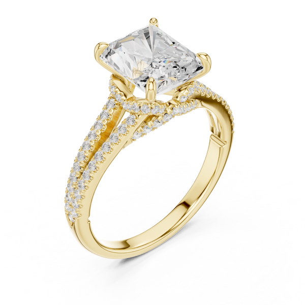 Poppy Field Lab Grown Diamond Wave Contour Band
