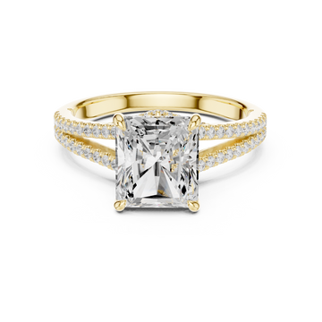Poppy Field Lab Grown Diamond Wave Contour Band
