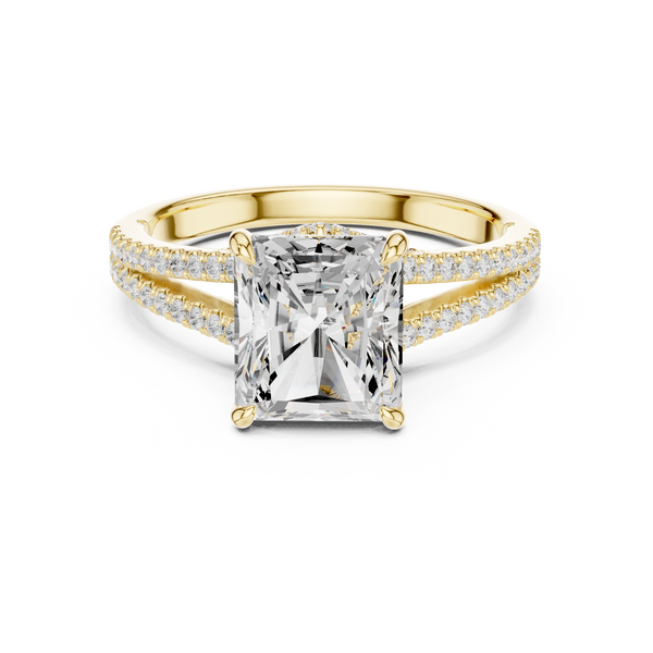 Poppy Field Lab Grown Diamond Wave Contour Band