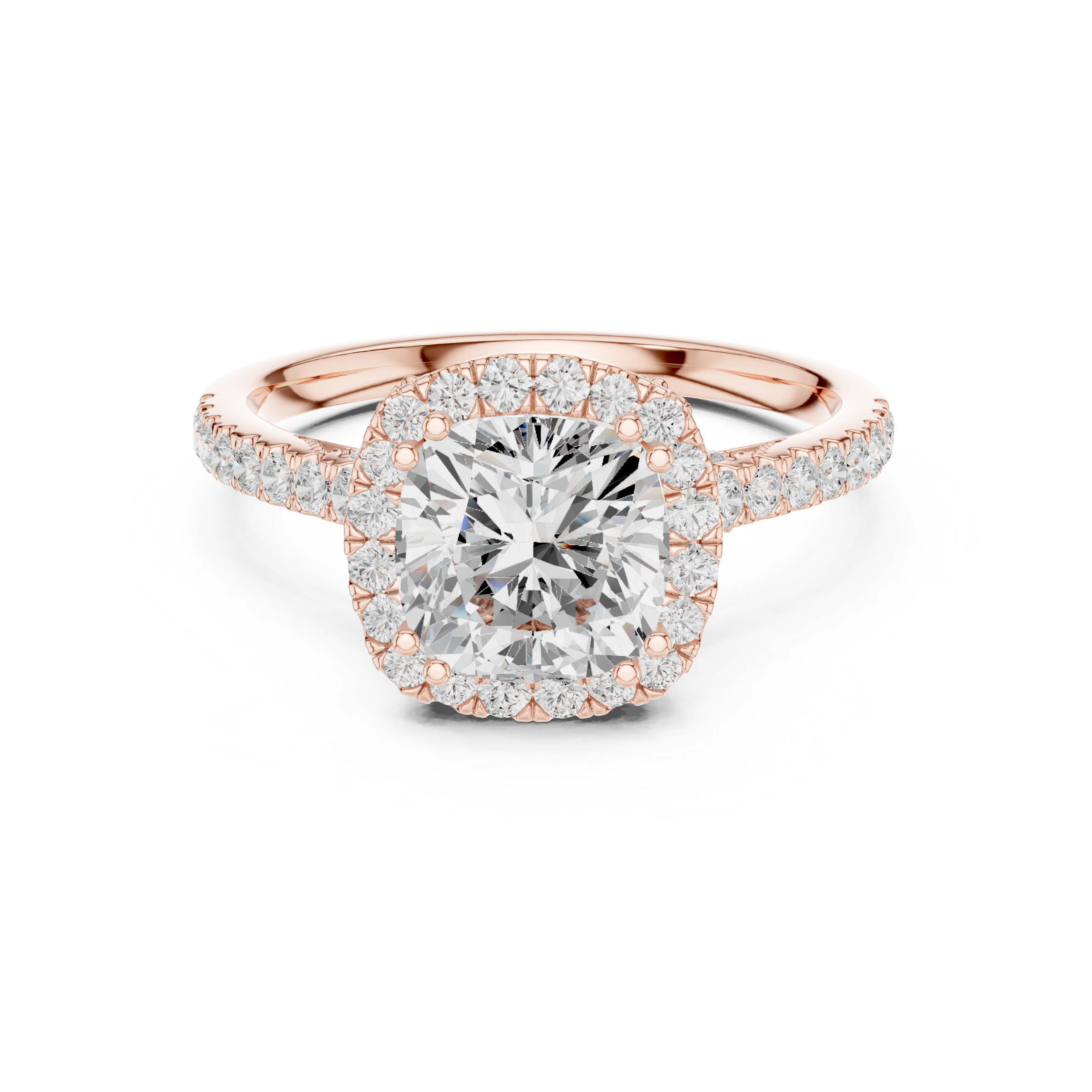 Lava Rock Lab Grown Diamond Split Path Ring