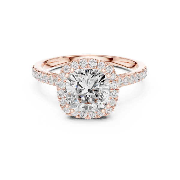 Lava Rock Lab Grown Diamond Split Path Ring