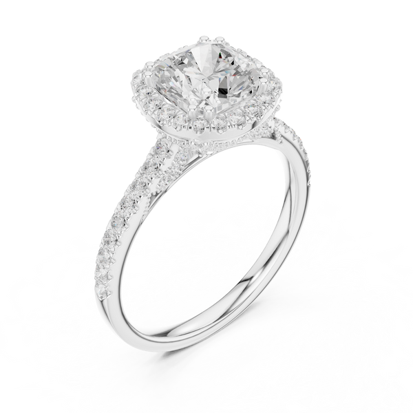Lava Rock Lab Grown Diamond Split Path Ring