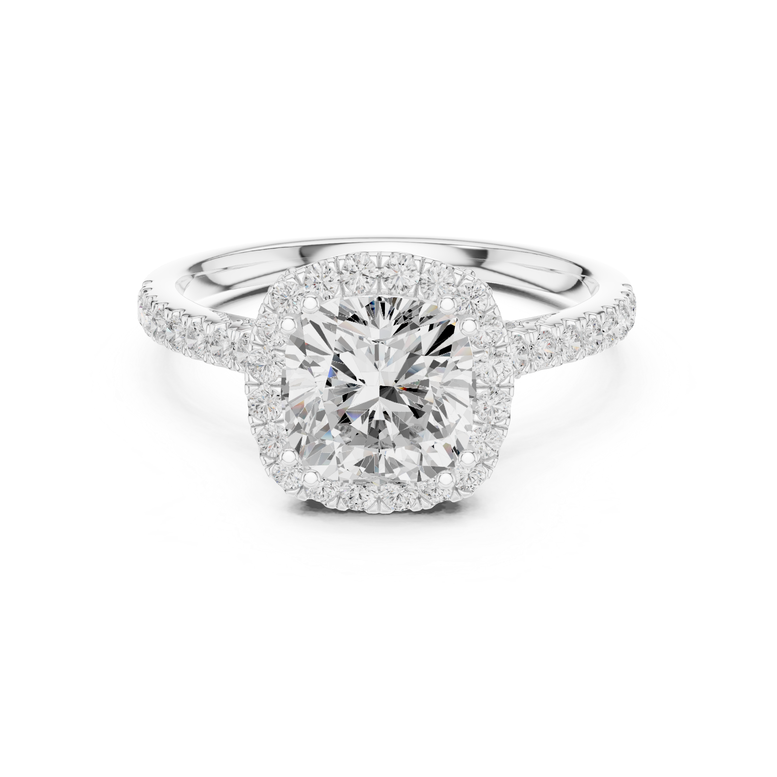 Lava Rock Lab Grown Diamond Split Path Ring