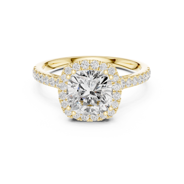 Lava Rock Lab Grown Diamond Split Path Ring