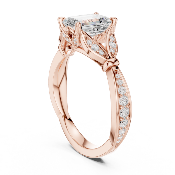 Forest Canopy Lab Grown Diamond Cushion Cut Ring