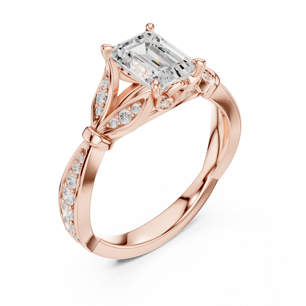 Forest Canopy Lab Grown Diamond Cushion Cut Ring