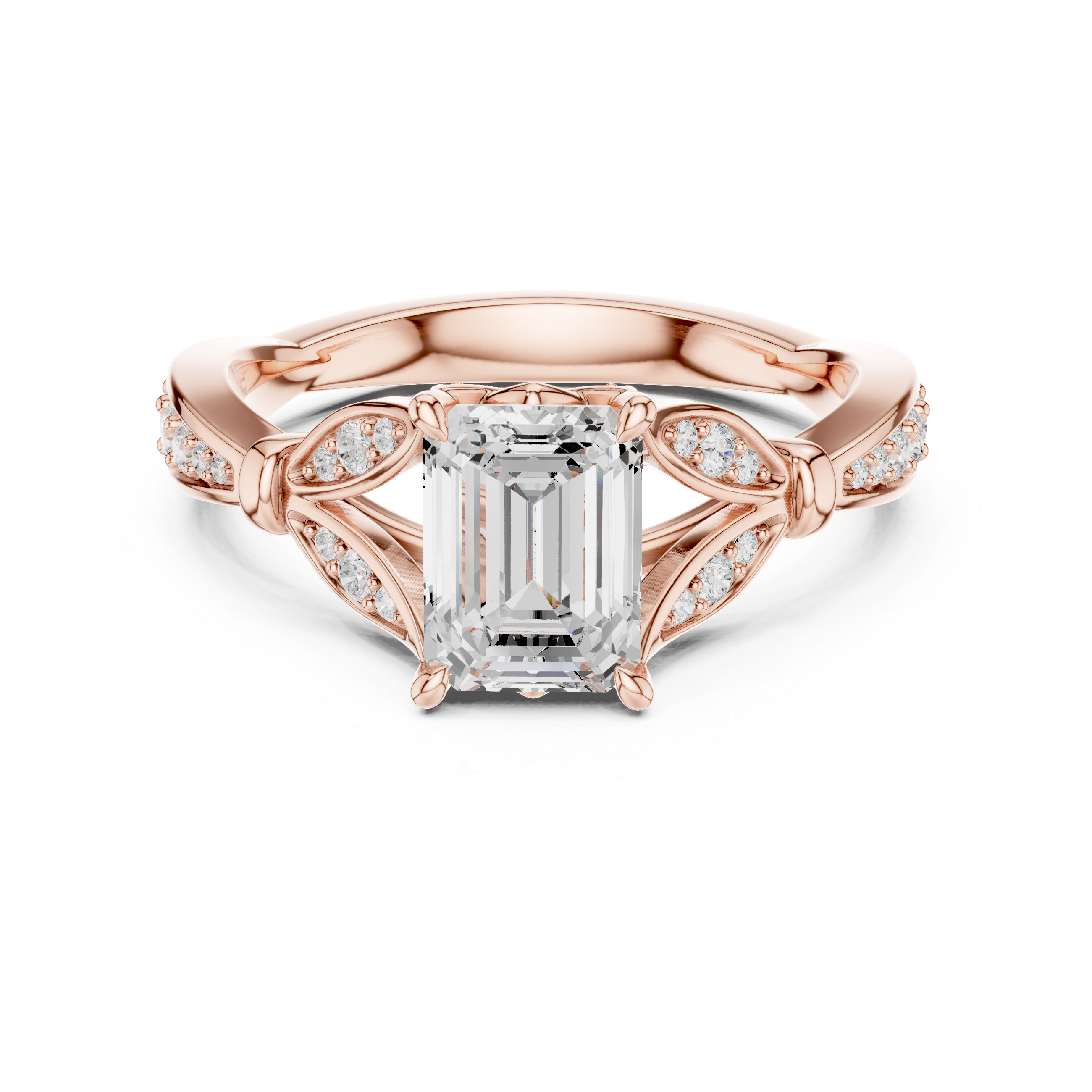 Forest Canopy Lab Grown Diamond Cushion Cut Ring